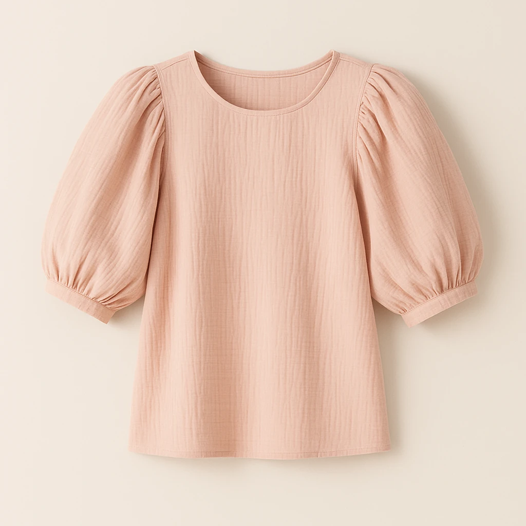 Puff-Sleeve Blouse