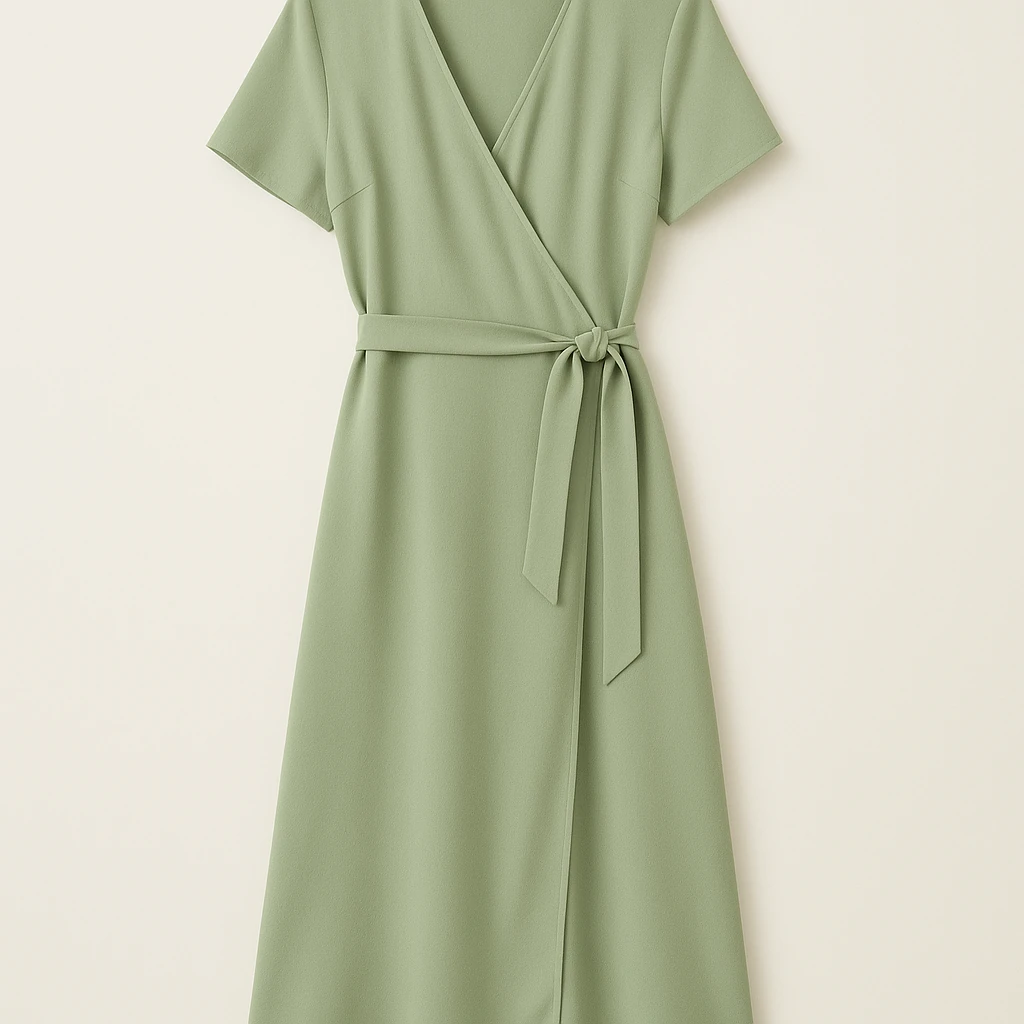 Wrap Midi Dress